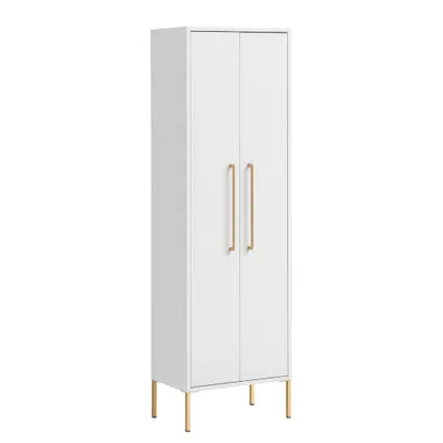 Produktbild von Badschrank SARAY-80 in Kreideweiß, B/H/T: ca. 46,2/154,7/30,1 cm