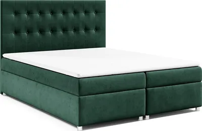 Produktbild von Best for Home Boxspringbett mit Bettkasten Trinity K-6 Bonellfederkern inkl. Topper, mit Lieferung, Aufbau & Entsorgung 180x200-Grün