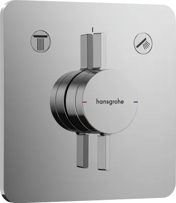 Immagine prodotto di Miscelatore hansgrohe DuoTurn Q da incasso cromato, 2 utenze, 1 pz.