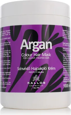 Produktbild von Kallos Argan Colour Hair Mask 1000ml, 1000 ml, Frauen, Gefärbtes Haar, Gefärbtes Haar, Alle Farben, Farbschutz, Reparatur, Glanz, Argan