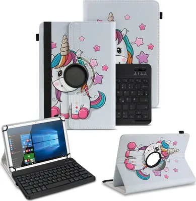 Produktbild von Schutzhülle für Samsung Galaxy Tab A11 Plus Bluetooth 360 Drehbar Tastatur HülleFarben:Motiv 13