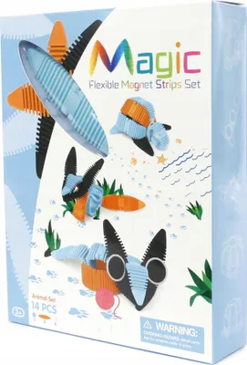 Produktbild von Flexible Magnetbausteine 3D Set 14 Teile Weiches Konstruktionsspielzeug für Kleinkinder