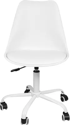 Produktbild von Bürostuhl Kunstleder PP Home-Office Drehstuhl höhenverstellbar Weiß