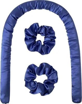 Immagine prodotto di INF Bigodini per capelli da 35 mm senza calore per dormire - Set da 3 pezzi Blu