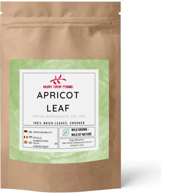 Produktbild von Herbs from Poland Aprikosenblatt – Natürliches Pflanzenheilmittel, Unterstützt Verdauung & Hautgesundheit, Antioxidativ, 100% Natürlich – 1000g
