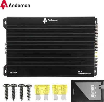 Obrázok produktu pre Andeman AS-5040 Autozosilňovač 4-kanálový stereozosilňovač
