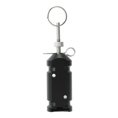 Obrázok produktu pre Spúšťací alarm 4,5 V pre obvod kempingového stanu, hliníková zliatina, záhradné potreby, čierny