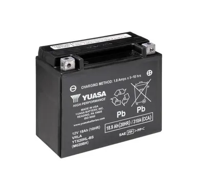 Obrázek produktu pro Bezúdržbová baterie YUASA s kyselinou - YTX20HL-BS