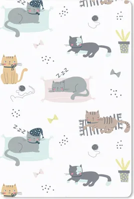 Produktbild von MuchoWow® Mauspad Mousepad Katzen - Haustiere - Muster 40x60 cm - Mousepads - Maus Mat - Pad - Mausunterlage - Schreibtisch Accesoire