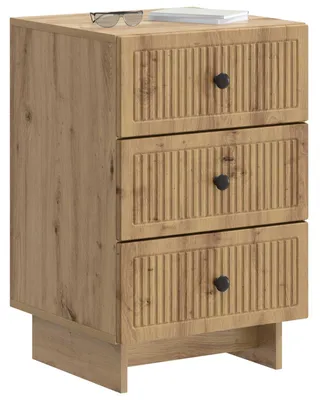Zdjęcie produktu dla Szafka nocna vidaXL Artisan – dąb, 43 x 41 x 66,5 cm, materiał drewnopochodny
