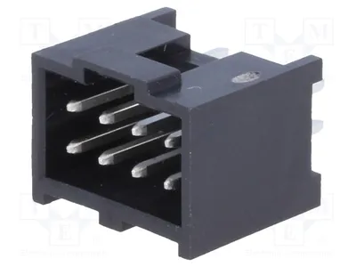 Productafbeelding van 1x stopcontact, pin: 8, recht, mannelijk, doorgaande montage, 2,54 mm, 90130-1108 - connector
