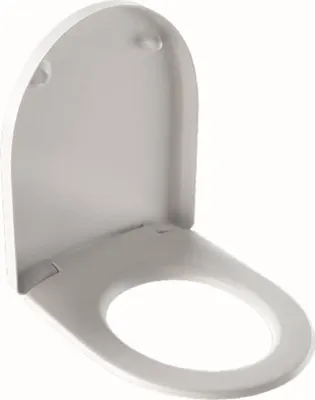 Produktbild von Geberit iCon WC Sitz, Toiletten Sitz, überlappend, ohne Absenkautomatik, weiß