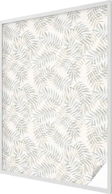 Obrázek produktu pro Vitrážová fólie na okno - 146x100 cm - vitrážový vzor - neprůhledná dekorační fólie pro ochranu soukromí - samolepicí, UV ochrana - listová elegance