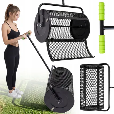 Produktbild von Gartenwalzen-Düngerstreuer, Kompoststreuer, 75 l
