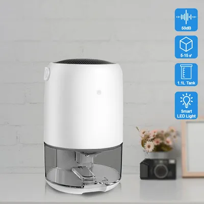 Obrázok produktu pre Odvlhčovač Jopassy - 450 ML / deň, 1100ML nádoba, do 15 m², sušenie bielizne, odvlhčovanie miestností