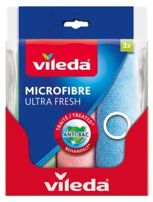 Obrázok produktu pre Mikrofibrová Utierka 3 Ks Vileda Ultra Fresh