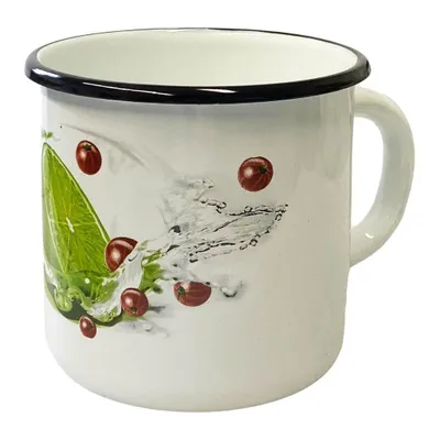 Produktbild von Becher, emailliert "Limette", 1,0 L