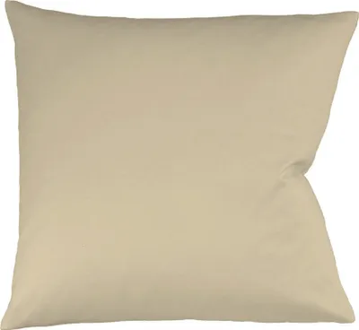 Produktbild von Fleuresse Mako-Satin Kissenbezug Bezug 80x80 cm uni mit RV  2043 beige