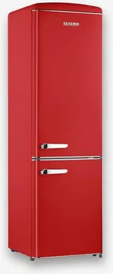 Produktbild von SEVERIN Retro Kühl-/Gefrierkombination RKG 8917 aus Kunststoff, rot Kühlschrank Kühlschrank Retro Kühlschrank Mit Gefrierfach Kühl-/gefrierkombination
