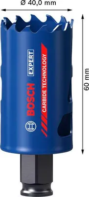 Produktbild von EXPERT Multi Material Power Change Plus-Lochsäge, 40 x 60 mm