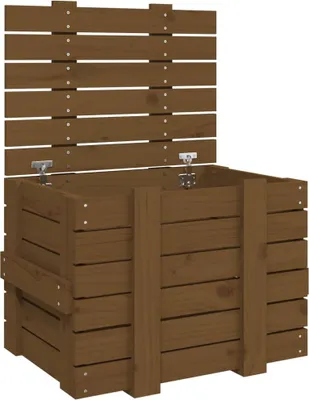 Produktbild von vidaXL Truhe Honigbraun 58x40,5x42 cm Massivholz Kiefer