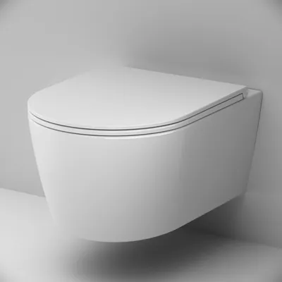 Produktbild von AM.PM Wand-WC Func AquaSpin spülrandlos mit WC-Sitz – CFA1902PSC