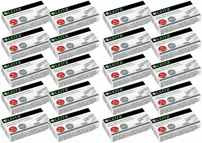Produktbild von Leitz Power Performance Heftklammern P2 Verzinkt 1000 Heftklammern (20x No10)