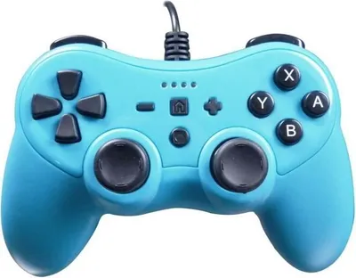 Immagine prodotto di Controller Colorz per console Nintendo Switch con cavo da 3 m, vibrazione e giroscopio - Blu neon