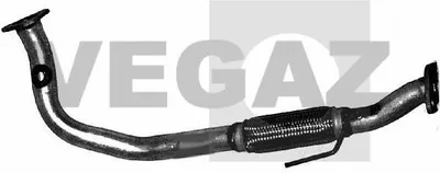 Produktbild von VEGAZ Abgasrohr Auspuffrohr für FIAT PUNTO (176) Vorne FTR-186