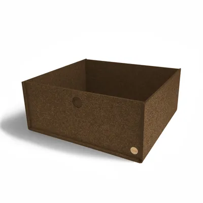 Produktbild von Aufbewahrungsbox CARGA Filz 44 x 48 x 20 cm ohne Deckel in hellbraun meliert