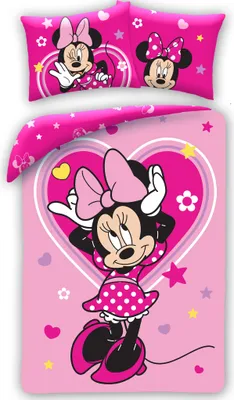 Produktbild von HALANTEX Leinen inklusive Minnie Heart Cotton, 140/200, 70/90 cm
