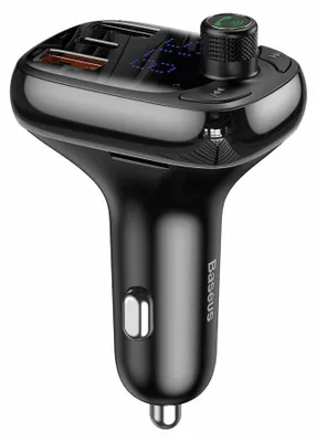 Obrázok produktu pre Baseus CCMT000101, Digitálny, FM, 87,5 - 108 MHz, LED, Bluetooth, USB Typ-A, USB Typ-C