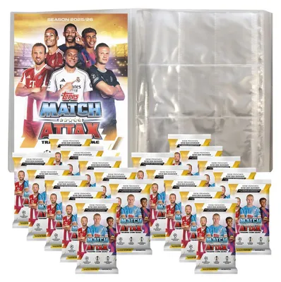 Produktbild von Topps - Match Attax Champions League 2025/26 - Trading Cards - 1 Leere Sammelmappe + 20 Booster