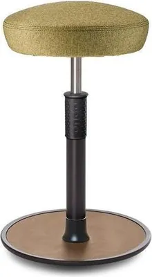 Produktbild von Sitz- Stehhocker Free Tall Hutsitz Camira Rivet Senfgelb schwarz /Natur.