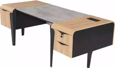 Produktbild von Moderner Arbeitszimmer Chefschreibtisch Arbeitszimmermöbel Büro Luxus Tisch