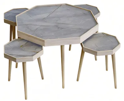 Image de Table basse en bois gris moderne et élégante