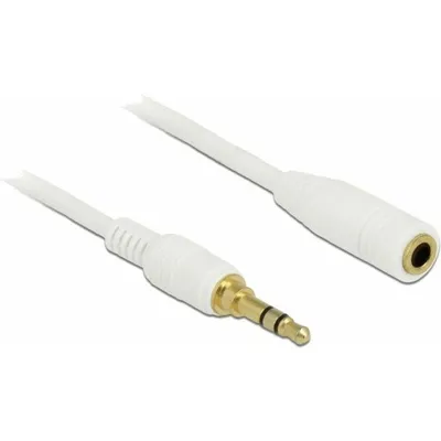 Produktbild von DeLOCK 85579, 3.5mm, Männlich, 3.5mm, Weiblich, 2 m, Weiß
