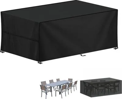 Immagine prodotto di Copertura per mobili da giardino, 220 x 90 x 80 cm, divano lounge, copertura, tavolo da giardino, impermeabile, telo di copertura per mobili da giardino, coperture per mobili da giardino, mobili lounge, mobili in rattan