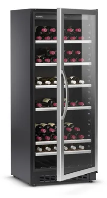 Produktbild von Dometic C101G, Weinkühler mit Kompressor, Freistehend, 101 Flasche(n), G, Innenbeleuchtung, Schwarz