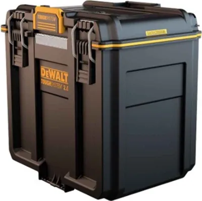 Produktbild von DeWALT Werkzeugbox kompakt ToughSystem 2.0 DWST08035-1, Werkzeugkoffer im Halbformat, IP65 Wasser- und Staubschutz