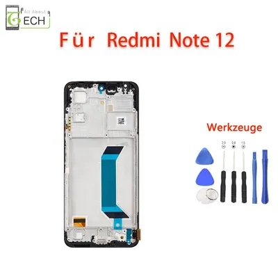 Produktbild von Für Xiaomi Redmi Note 12 5G LCD Display mit Rahmen (OLED) Touchscreen
