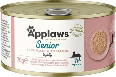 Produktbild von Applaws Cat  Senior Thunfisch & Lachs in Gelee 24x70g