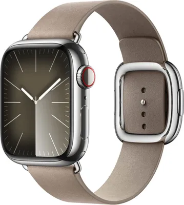 Produktbild von Apple Modern Buckle FineWoven für die Watch Series 1 bis 9 / SE (38/40/41 mm) | Series 10 (42 mm) - Größe S - Tan