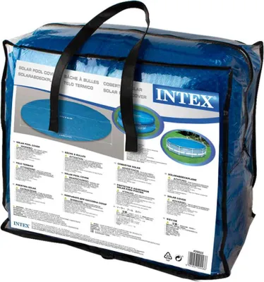 Zdjęcie produktu dla Intex 29022, Basenowa osłona przeciwsłoneczna, Nad basenem naziemnym, Okrągły, Niebieski, Polietylen, 3,48 m