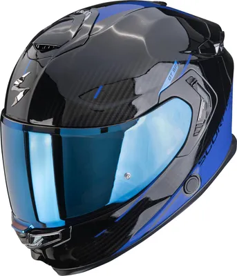 Zdjęcie produktu dla Kask integralny Scorpion EXO-GT SP Air Asphalt, czarny/niebieski, rozmiar S  (55/56)