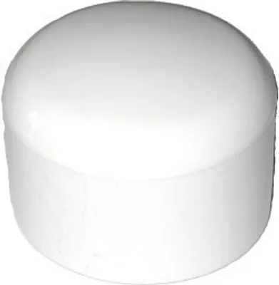 Produktbild von 10 Stück Kappe für Rundrohr D=30 mm L=26 mm WEISS PVC