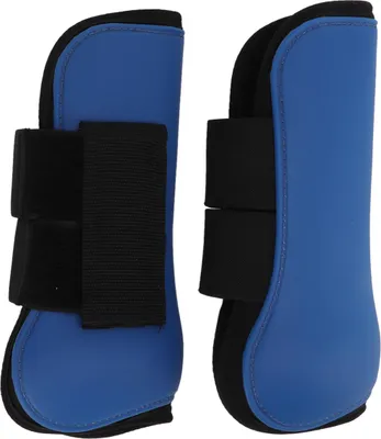 Productafbeelding van Bescherming voor paardenbenen, elastische padding, binnenvoering, voorvoetenbeschermers voor springtraining en paardrijden, blauw, maat L