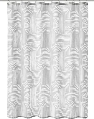 Produktbild von Kleine Wolke Duschvorhang PEVA LINJA Nebel 180 x 200 cm