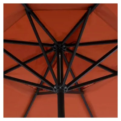Produktbild von Sonnenschirm 500 cm Terrakotta-Rot Ampelschirm Marktschirm Gartenschirm
