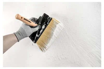 Produktbild von Deckenbürste für Streichputz 180x80mm mit Holzgriff